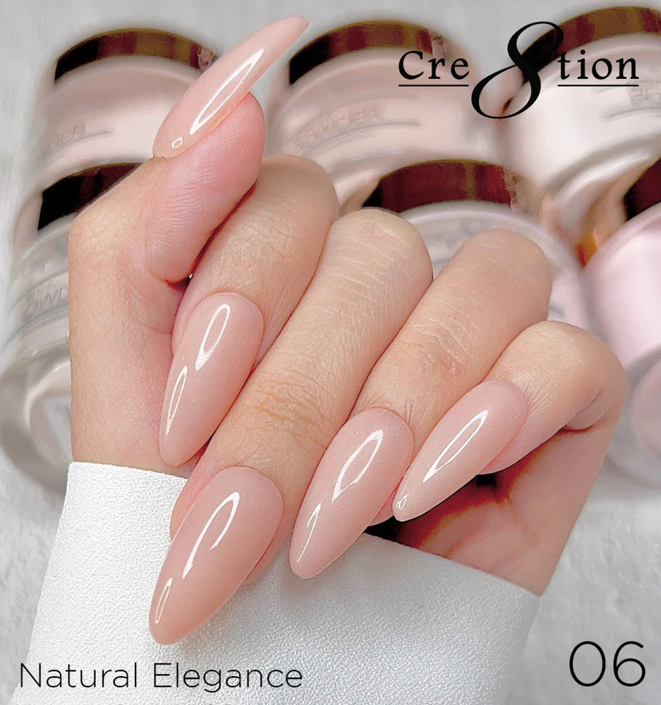 Cre8tion Acrylic Powder, NATURAL ELEGANCE Collection - 006