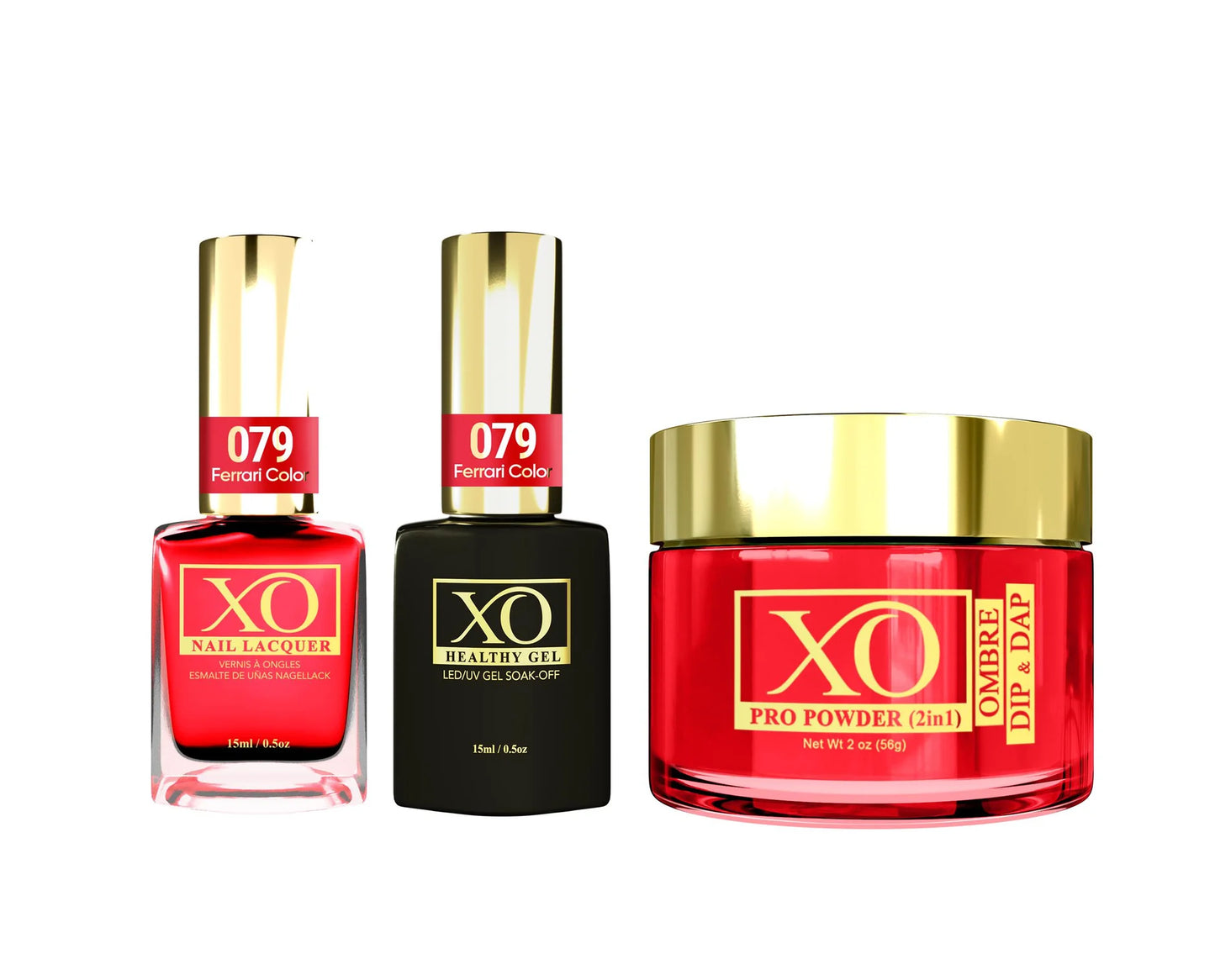 XO 4in1 Acrylic/Dipping Powder + Gel Polish + Nail Lacquer, 079