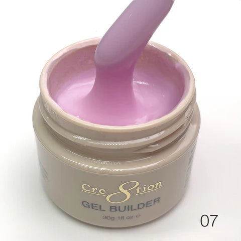 Cre8tion 1oz HEMA Free Overlay/Builder Gel in Jar (18 Colors) - 007