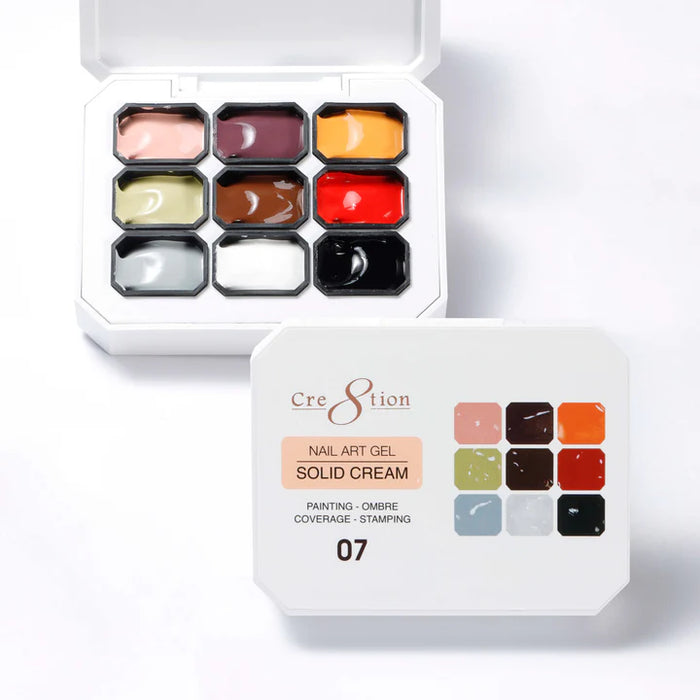 Cre8tion Nail Art Gel Solid Cream #07