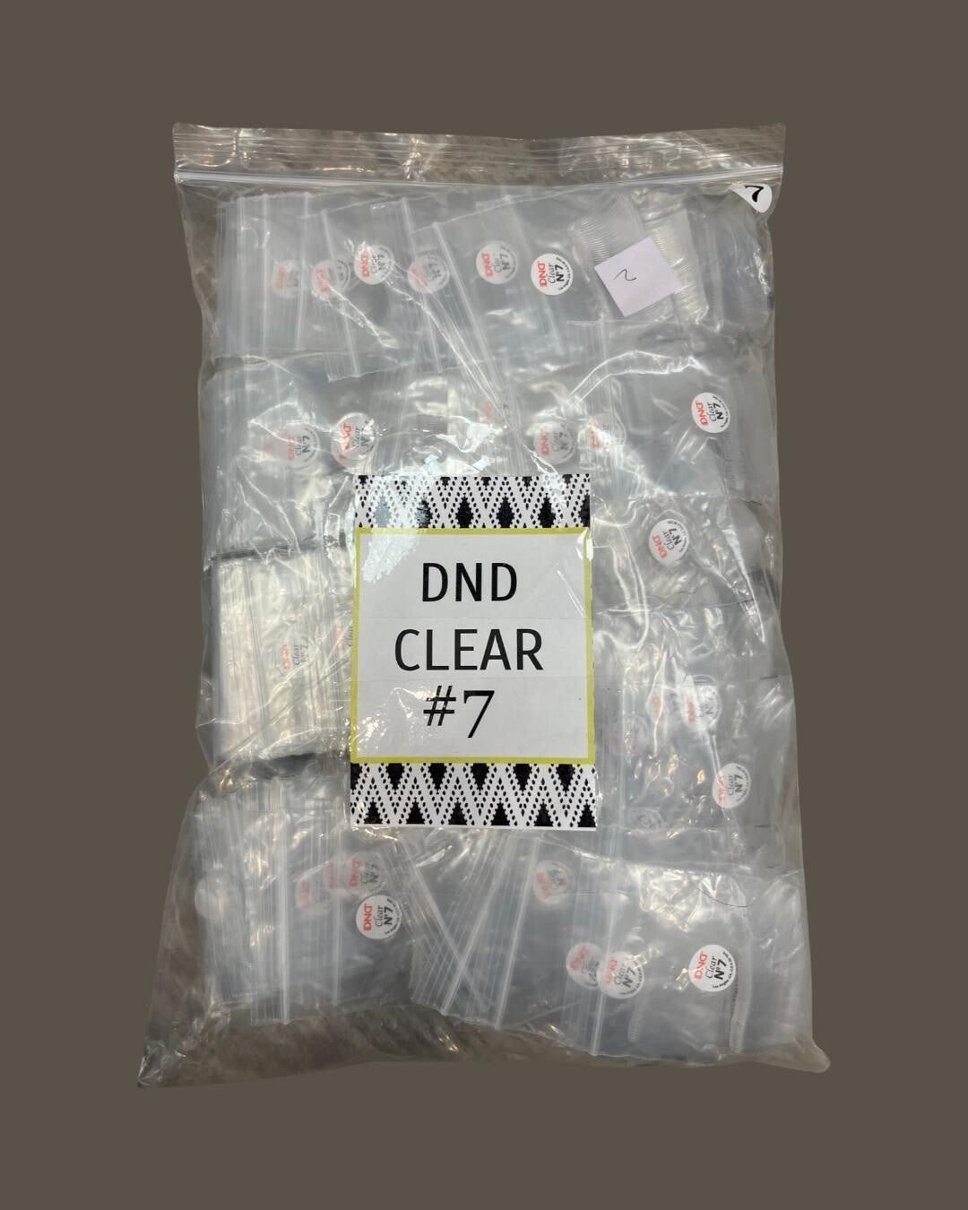 DND Clear Tips #07 (BIG BAG), 100 bags/pack, 98890 OK1110LK