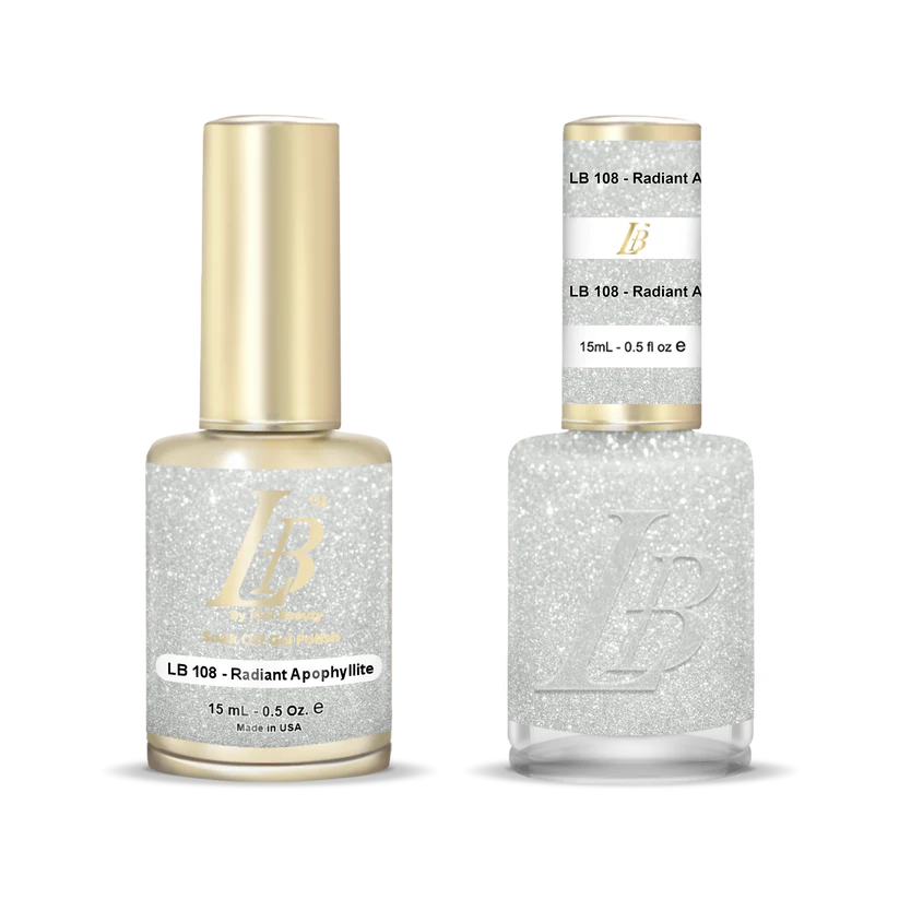 iGel Nail Lacquer & Gel Polish, LB Professional Collection, LB108, Radiant Apophyllite, 0.5oz