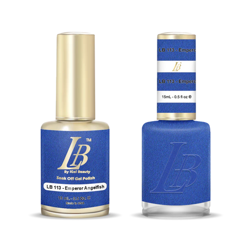 iGel Nail Lacquer & Gel Polish, LB Professional Collection, LB113, Emperor Angelfish, 0.5oz