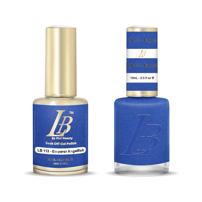 iGel Nail Lacquer & Gel Polish, LB Professional Collection, LB113, Emperor Angelfish, 0.5oz