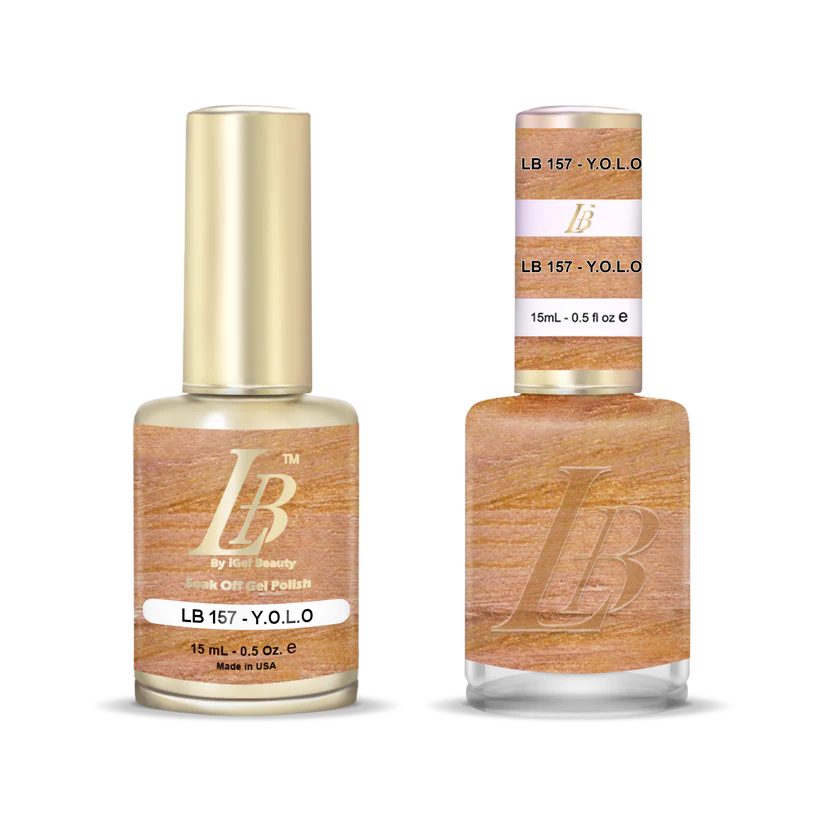 iGel Nail Lacquer & Gel Polish, LB Professional Collection, LB157, Y.O.L.O, 0.5oz