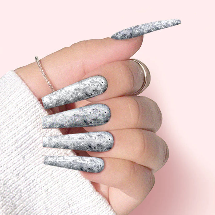 iGel Nail Lacquer & Gel Polish, LB Professional Collection, LB106, Brilliant Silver, 0.5oz