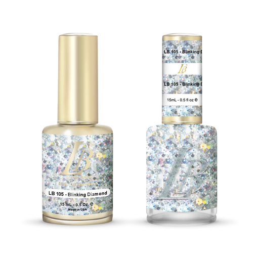 iGel Nail Lacquer & Gel Polish, LB Professional Collection, LB105, Blinking Diamond, 0.5oz