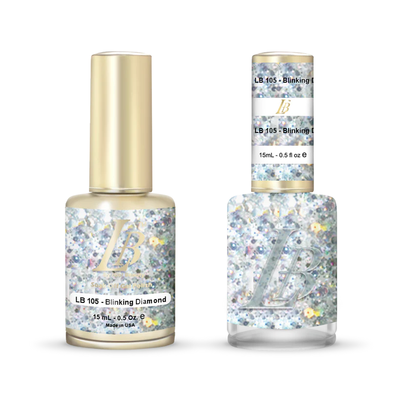 iGel Nail Lacquer & Gel Polish, LB Professional Collection, LB105, Blinking Diamond, 0.5oz