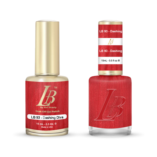 iGel Nail Lacquer & Gel Polish, LB Professional Collection, LB093, Dashing Diva, 0.5oz