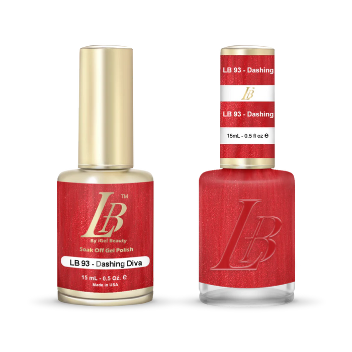 iGel Nail Lacquer & Gel Polish, LB Professional Collection, LB093, Dashing Diva, 0.5oz