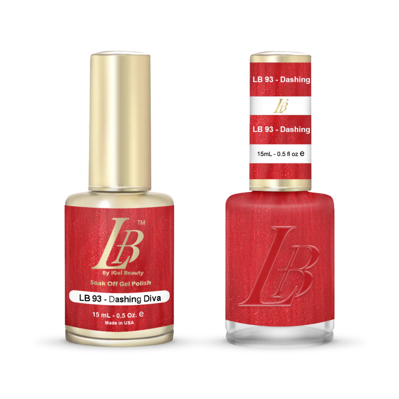 iGel Nail Lacquer & Gel Polish, LB Professional Collection, LB093, Dashing Diva, 0.5oz