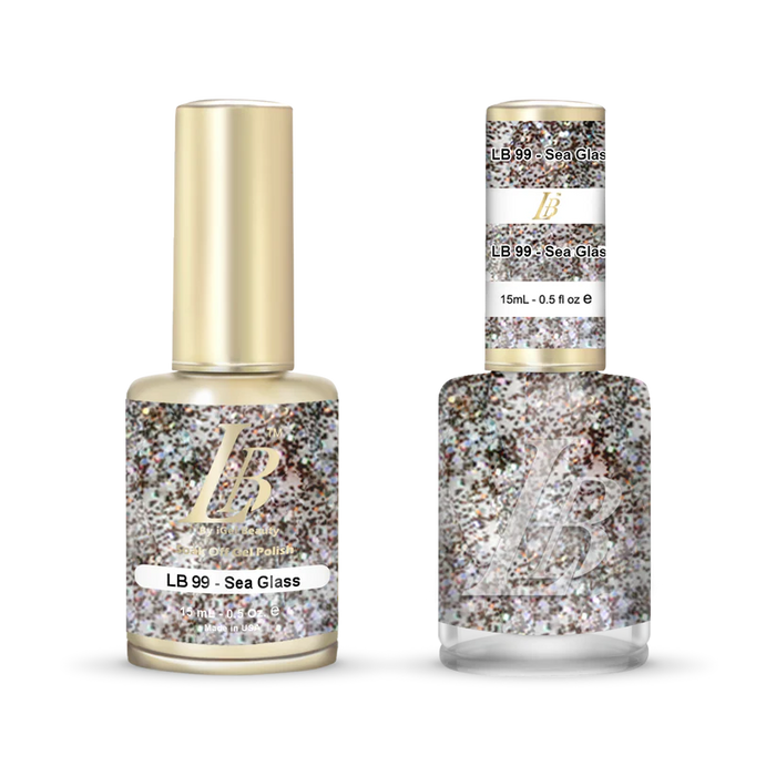 iGel Nail Lacquer & Gel Polish, LB Professional Collection, LB099, Sea Glass, 0.5oz