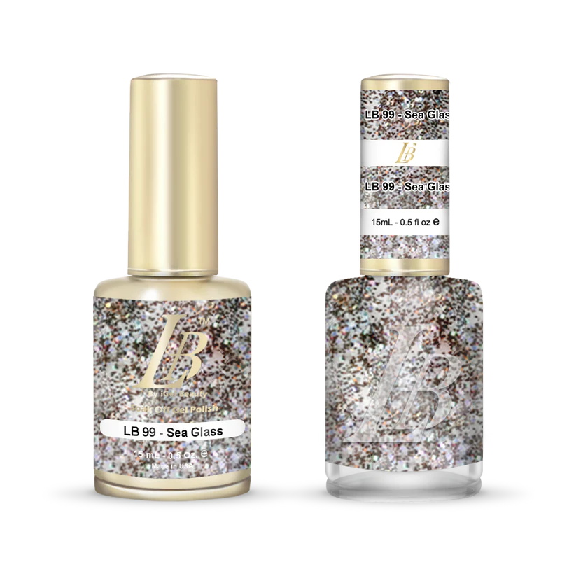 iGel Nail Lacquer & Gel Polish, LB Professional Collection, LB099, Sea Glass, 0.5oz