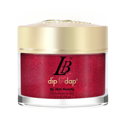 iGel Acrylic/Dipping Powder, LB Professional Collection, LB095, Sparkling Ruby, 2oz