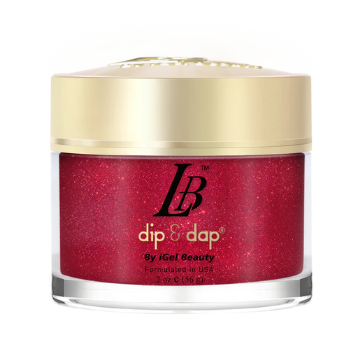 iGel Acrylic/Dipping Powder, LB Professional Collection, LB095, Sparkling Ruby, 2oz