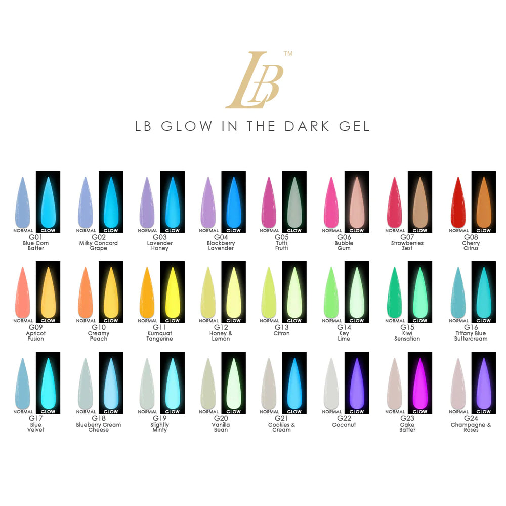 iGel LB Glow In The Dark Gel Polish, 0.6oz, Color list note, 000