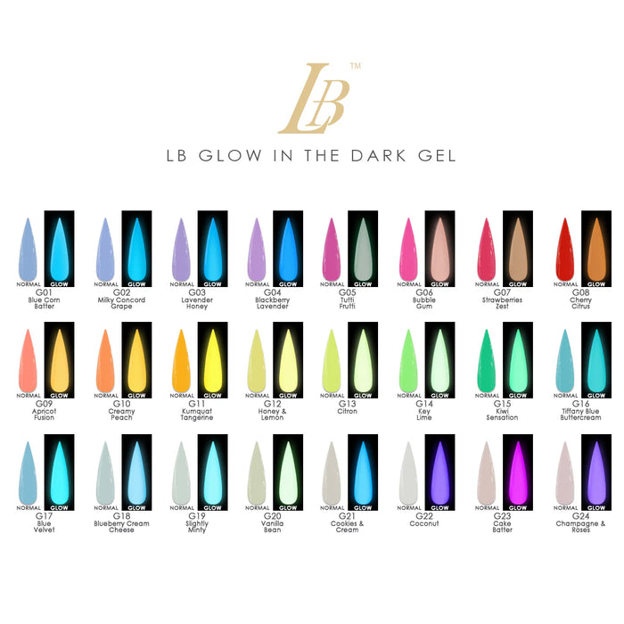 iGel LB Glow In The Dark Gel Polish, 0.6oz, Color list note, 000