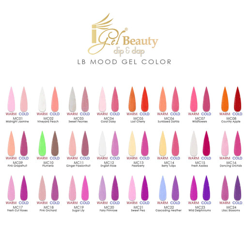 iGel LB Mood Gel Polish, 0.6oz, Color list note, 000