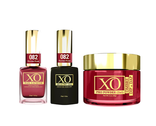 XO 4in1 Acrylic/Dipping Powder + Gel Polish + Nail Lacquer, 082