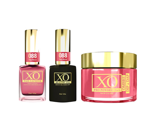 XO 4in1 Acrylic/Dipping Powder + Gel Polish + Nail Lacquer, 088