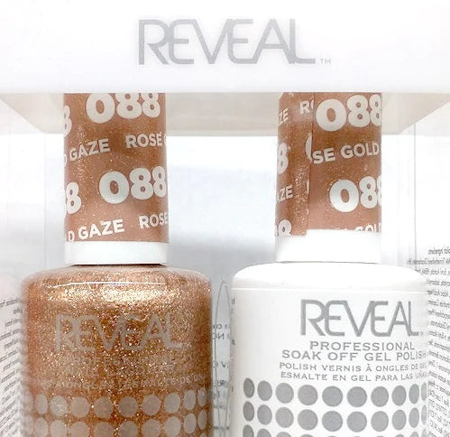 Reveal Gel Polish + Nail Lacquer, 088, Rose Gold Gaze, 0.5oz OK0311VD