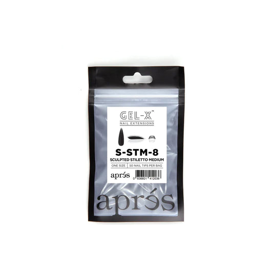 Apres Gel-X Sculpted STILETTO MEDIUM Refill Bags, Size #8, 98458 OK0715MD