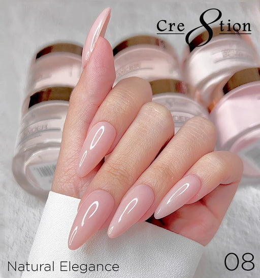 Cre8tion Acrylic Powder, NATURAL ELEGANCE Collection - 008