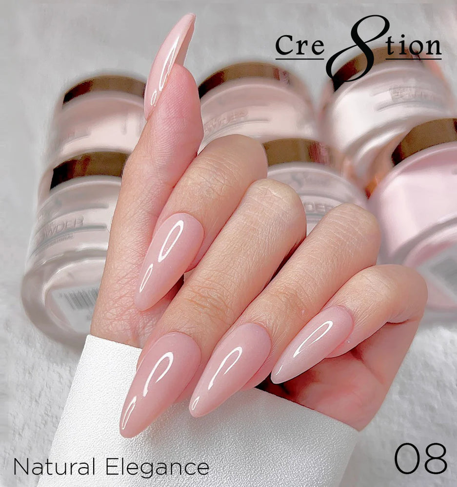 Cre8tion Acrylic Powder, NATURAL ELEGANCE Collection - 008