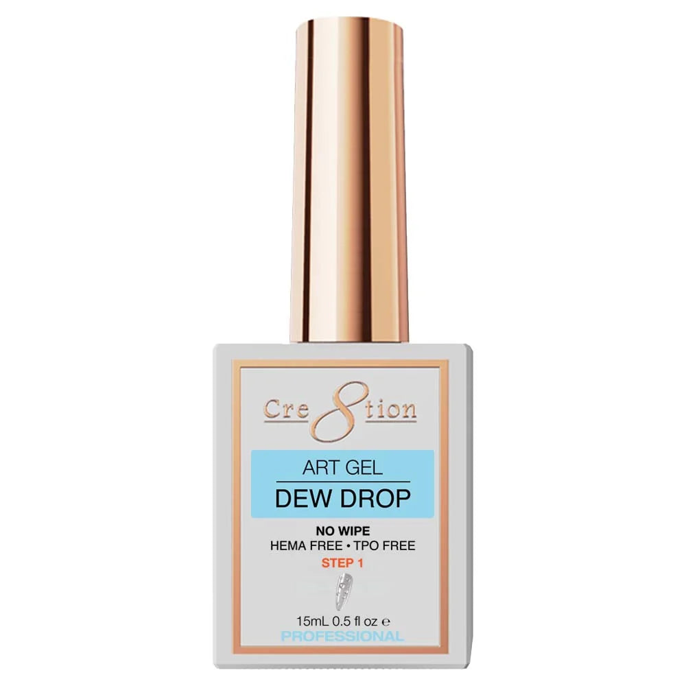 Cre8tion Art Gel 0.5oz - Dew Drop, Step 1 (SLIP BASE) (HEMA & TPO Free)