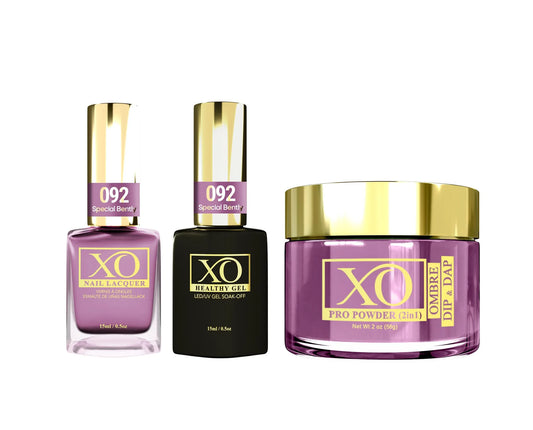 XO 4in1 Acrylic/Dipping Powder + Gel Polish + Nail Lacquer, 092