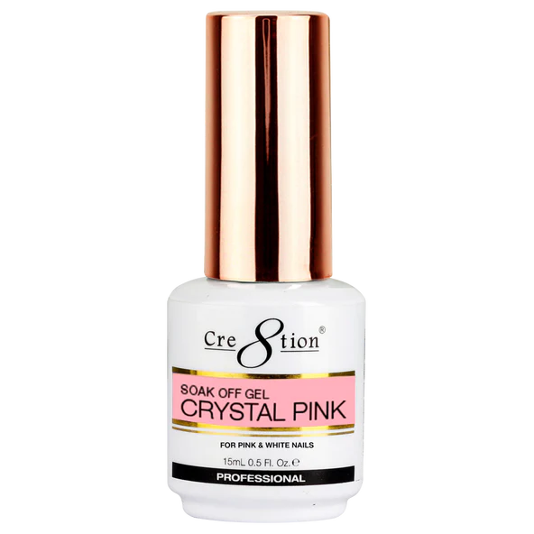 Cre8tion Gel 0.5oz - Crystal Pink (Pk: 6 pcs/box, 192 pcs/case)
