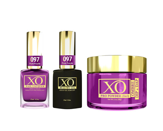 XO 4in1 Acrylic/Dipping Powder + Gel Polish + Nail Lacquer, 097