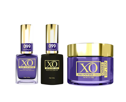 XO 4in1 Acrylic/Dipping Powder + Gel Polish + Nail Lacquer, 099