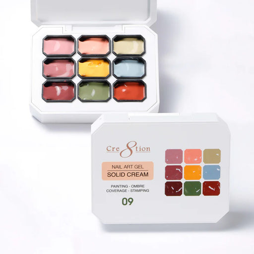 Cre8tion Nail Art Gel Solid Cream #09