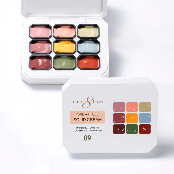 Cre8tion Nail Art Gel Solid Cream #09