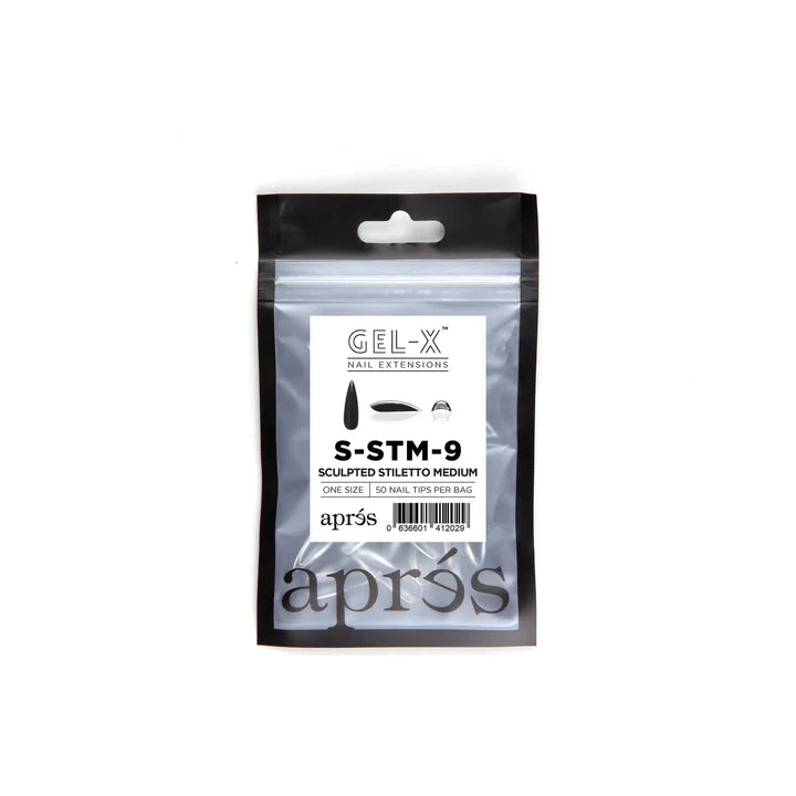 Apres Gel-X Sculpted STILETTO MEDIUM Refill Bags, Size #9, 98459 OK0715MD