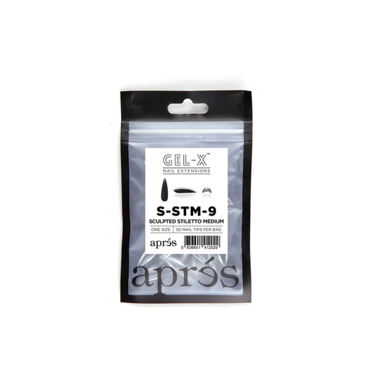 Apres Gel-X Sculpted STILETTO MEDIUM Refill Bags, Size #9, 98459 OK0715MD