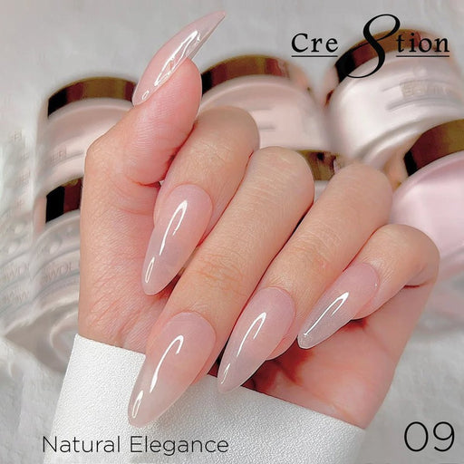 Cre8tion Acrylic Powder, Natural Elegance Collection, 09, 1.7oz