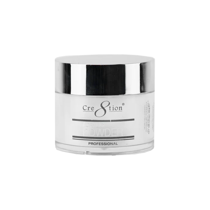 Cre8tion Acrylic Powder 1.7oz - Soft White (Pk: 6 pcs/box, 72 pcs/case)