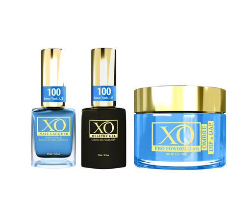 XO 4in1 Acrylic/Dipping Powder + Gel Polish + Nail Lacquer, 100