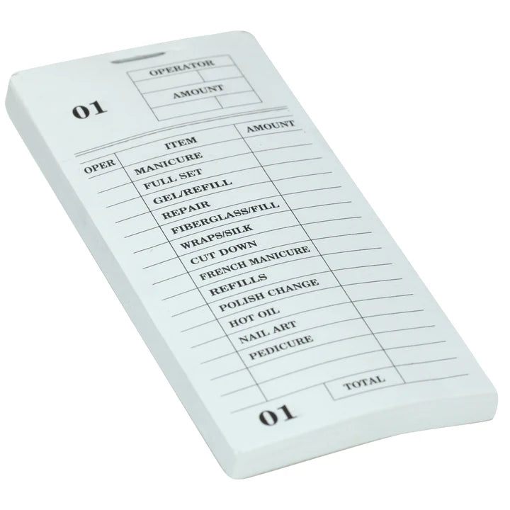 Cre8tion Nail Ticket Book, PACK (Pk: 10 book/pack, 400pcs-40 packs/case)