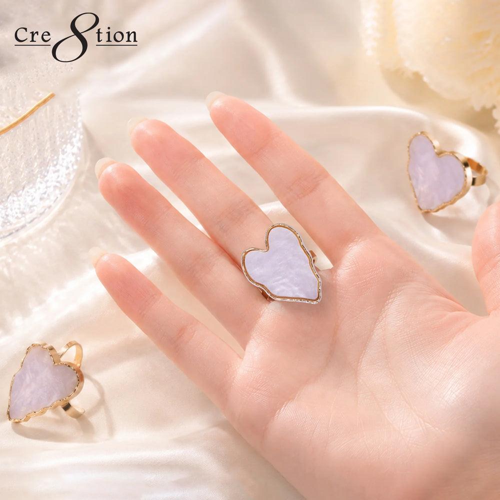 Cre8tion Color Mixing Ring Pallet (Pk: 400 pcs/bag) - Heart