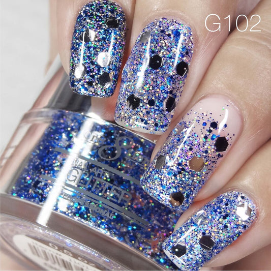 Cre8tion Nail Art Glitter, 102, 0.5oz, 1101-0917 OK0426VD