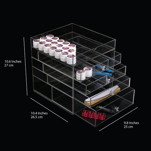 Cre8tion Acrylic Drawer - 5 Tier (Pk: 8 pcs/case)