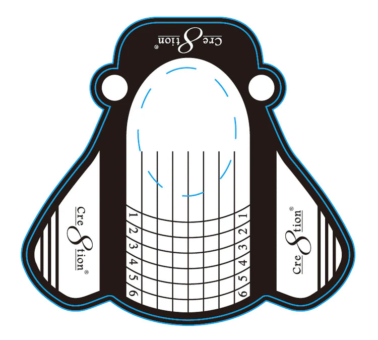 Cre8tion PVC Clear Nail Form, ROLLS (Pk: 500 pcs/roll)