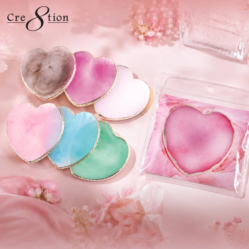 Cre8tion Nail Art Palette, Heart Shaped (Pk: 240 pcs/case) - SKU 10492