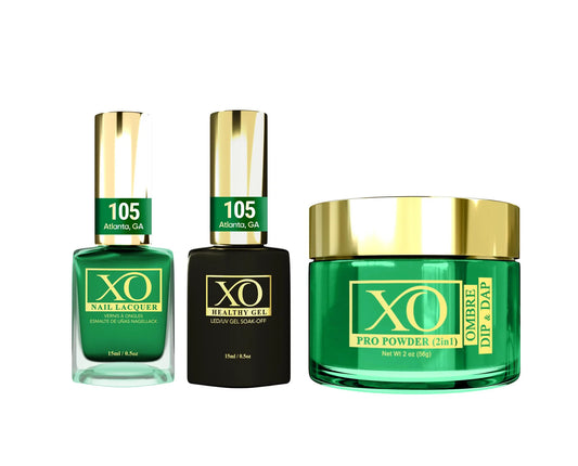 XO 4in1 Acrylic/Dipping Powder + Gel Polish + Nail Lacquer, 105