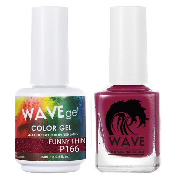 Wave Gel Nail Lacquer + Gel Polish, Simplicity Collection, 166, Funny Thing, 0.5oz