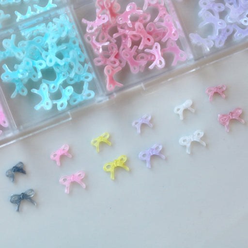 Cre8tion Nail Art Accessory - Jelly Small Bows #10, BOX