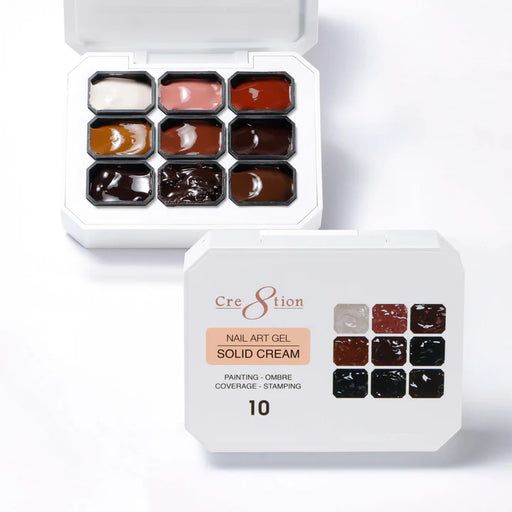 Cre8tion Nail Art Gel Solid Cream #10